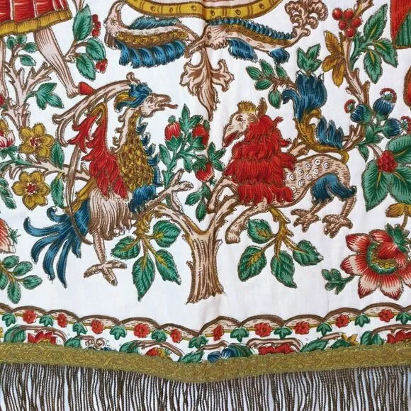 Large Wall Hanging Tapestry 15 Century French 26 x 22 Gorgeous detail Stunning - Picture 5 of 12